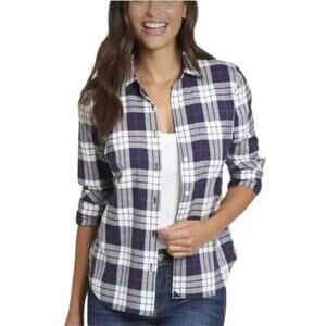 UNTUCKIT Women’s Plaid Flannel Shirt The Citra Size Small